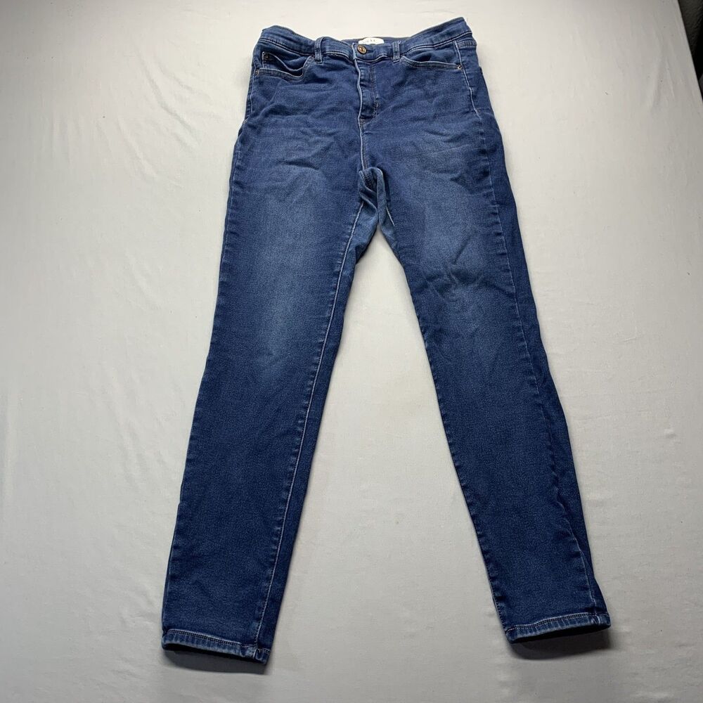 Nicole Miller Soho High Rise Skinny Jeans Womens Size 12 Dark Wash Denim Stretch